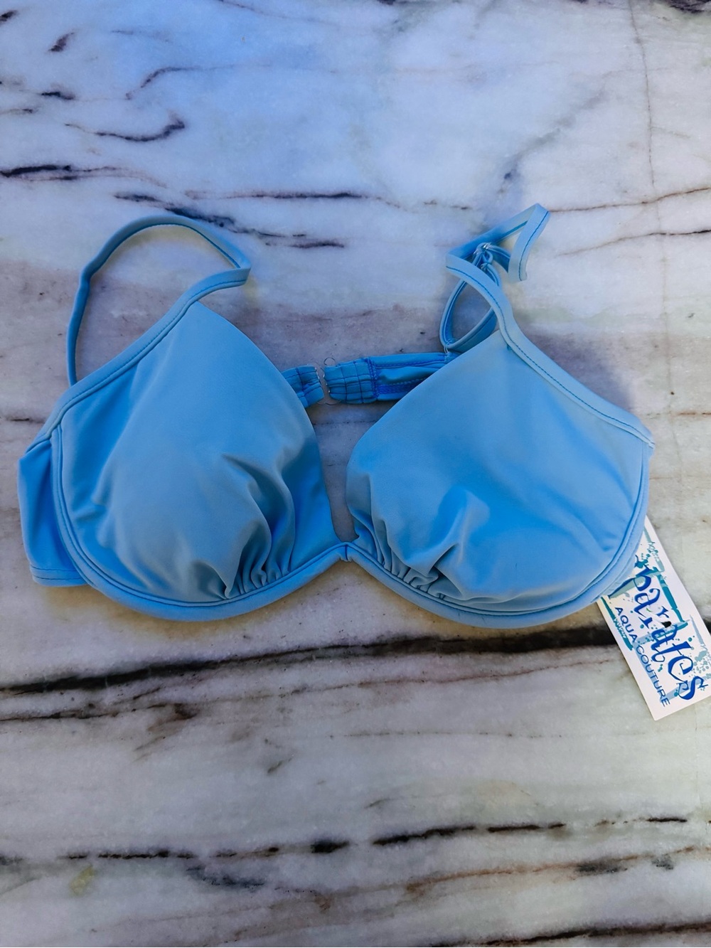 Vintage Swim Top- Aqua Couture NWT size L
